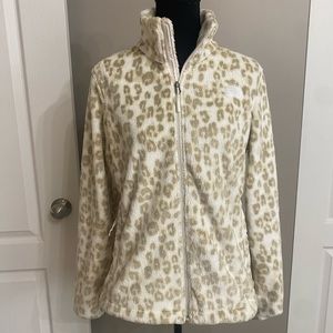 The North Face. Printed Multi Color Osito Jacket. Size M. Gently Worn.